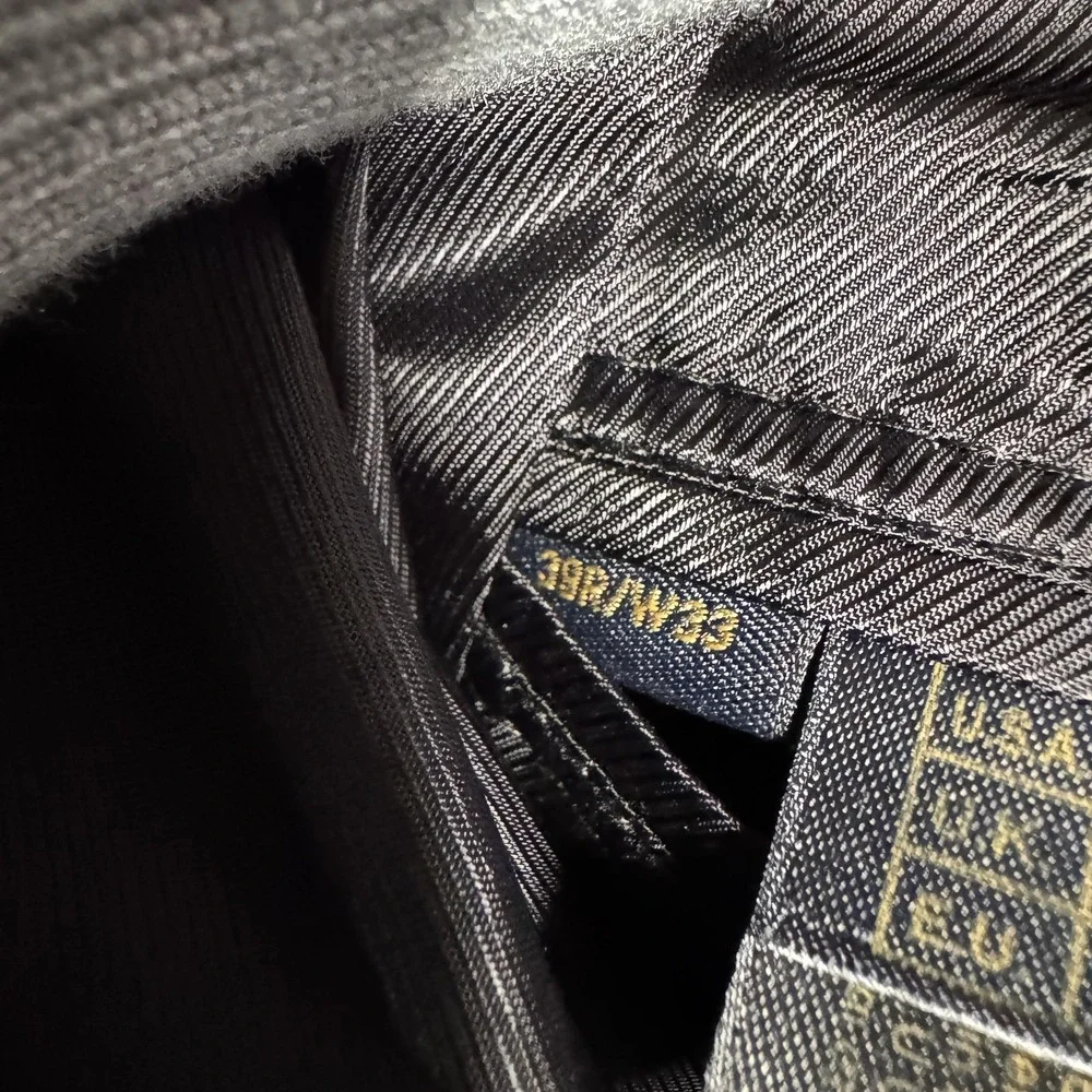 Brooks Brothers 1818 Fitzgerald Blazer Mens 39R Navy Pinstripe‎ Wool Suit Jacket